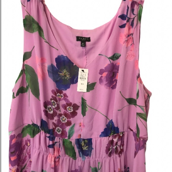 Talbots Dress sleeveless in pinks with flowers NWT - Picture 3 of 9
